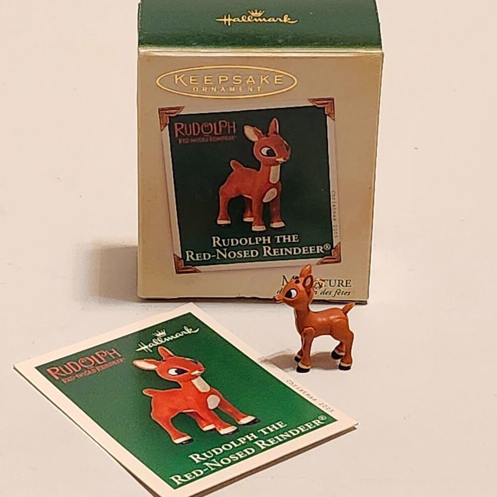 Hallmark Miniature Ornament Rudolph The Red Nosed Reindeer